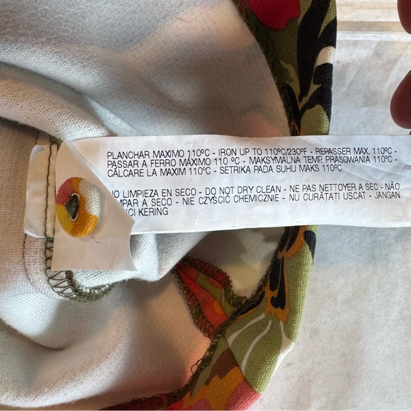 Zara Trafaluc Floral Romper in Green & Orange Small - Picture 13 of 14